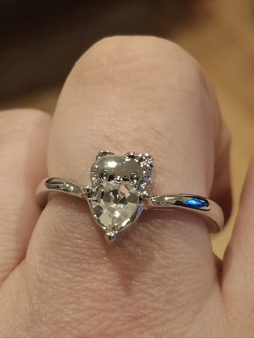 Silver Hello Kitty Ring - Picture 4 of 6